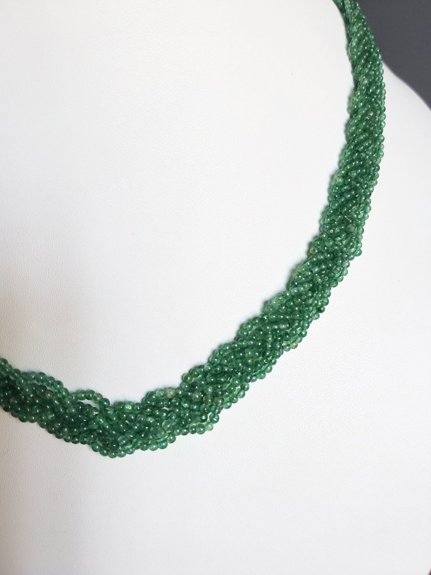 Natural Green Onyx Beads Necklace, Choker Necklace