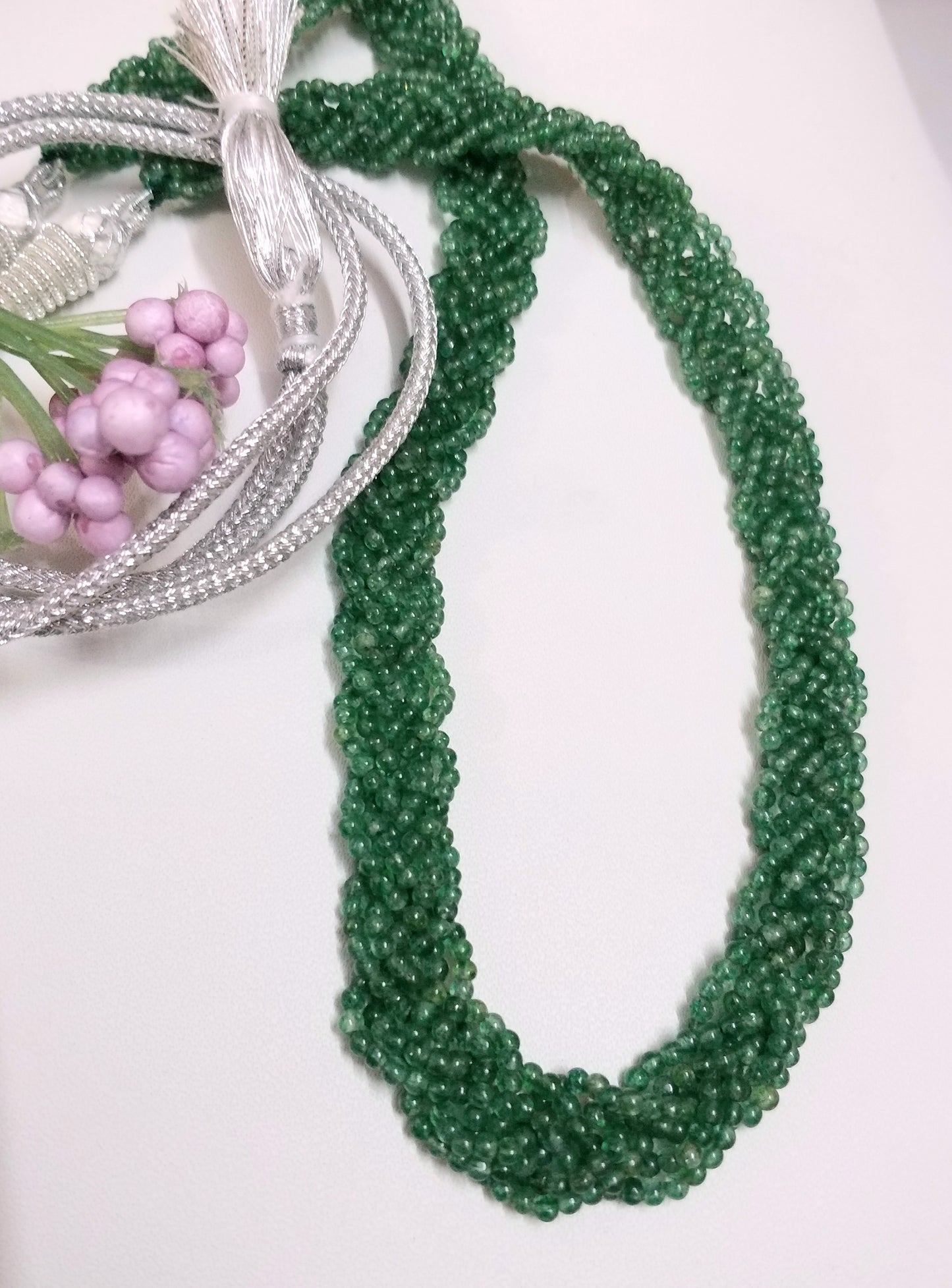 Natural Green Onyx Beads Necklace, Choker Necklace